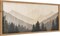 23.6 X 11.8 In Mountain Wall Art, String Crafts Pictures With Wood Framed, Nature Landscape Forest Wall Hanging Decor, Living Room Bedroom Home Artwork